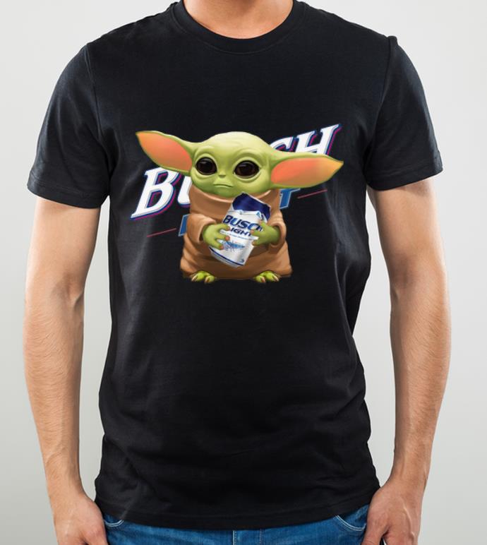 Pretty Star Wars Baby Yoda Hug Busch Light shirt 4 - Pretty Star Wars Baby Yoda Hug Busch Light shirt
