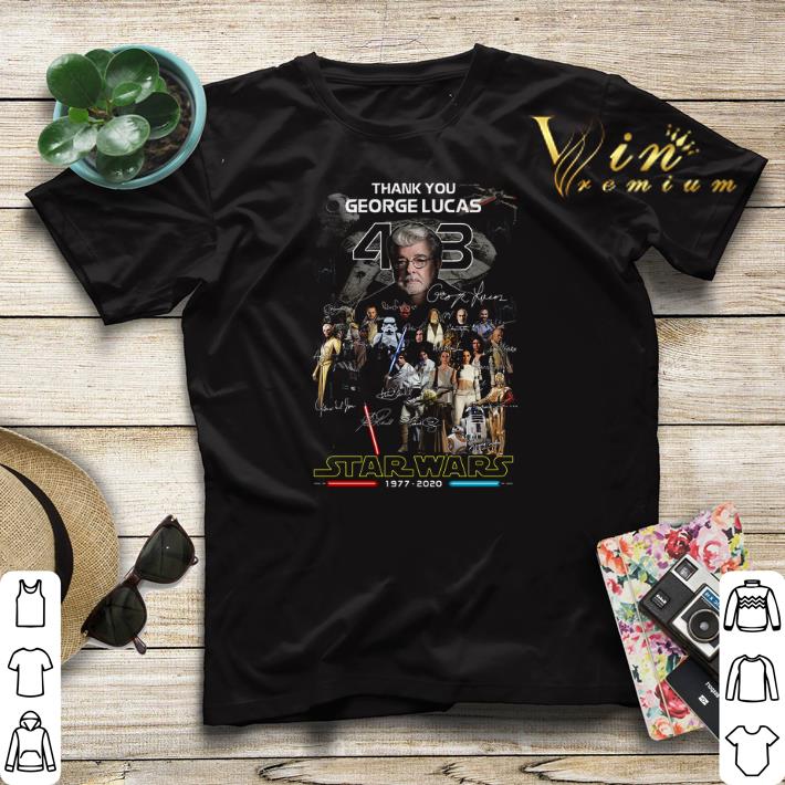 Star Wars 1977 2020 Thank you George Lucas all signature shirt Star Wars 1977 2020 Thank you George Lucas all signature shirt 4 - Star Wars 1977 2020 Thank you George Lucas all signature shirt