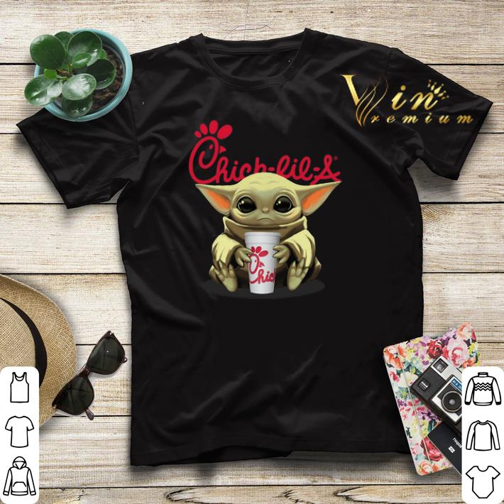Star Wars Baby Yoda hug Chick fil A shirt 4 - Star Wars Baby Yoda hug Chick-fil-A shirt