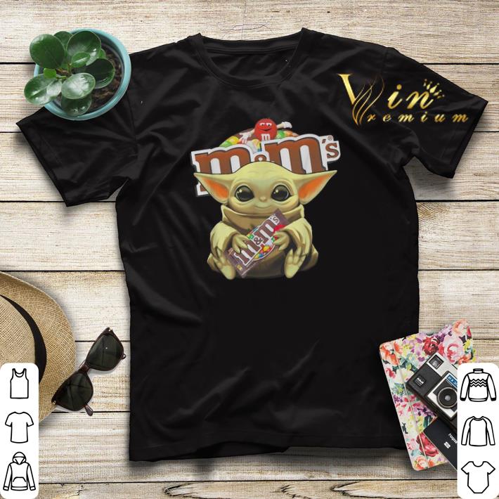 Star Wars Baby Yoda hug M M s Mandalorian shirt sweater 4 - Star Wars Baby Yoda hug M&M's Mandalorian shirt sweater