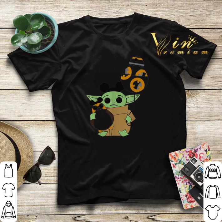 Star Wars Mickey Baby Yoda hug BB 8 balloon shirt sweater 4 - Star Wars Mickey Baby Yoda hug BB-8 balloon shirt sweater
