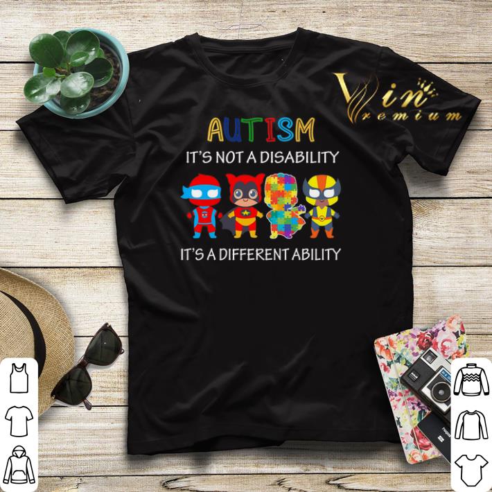Superhero Autism it's not a disability it's a different ability shirt sweater Superhero Autism it s not a disability it s a different ability shirt sweater 4 - Superhero Autism it's not a disability it's a different ability shirt sweater