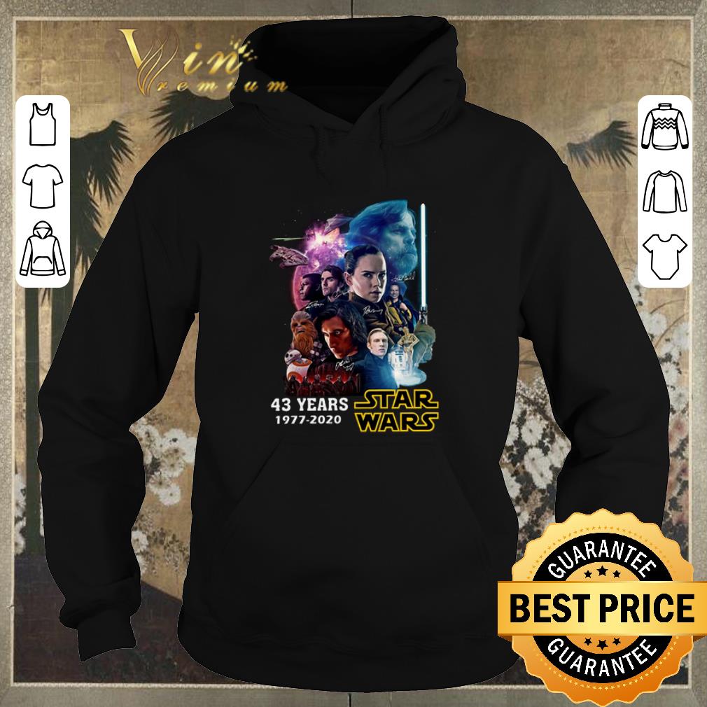 Top 43 years Star Wars 1977 2020 all signature full characters shirt sweater Top 43 years Star Wars 1977 2020 all signature full characters shirt sweater 4 - Top 43 years Star Wars 1977 2020 all signature full characters shirt sweater