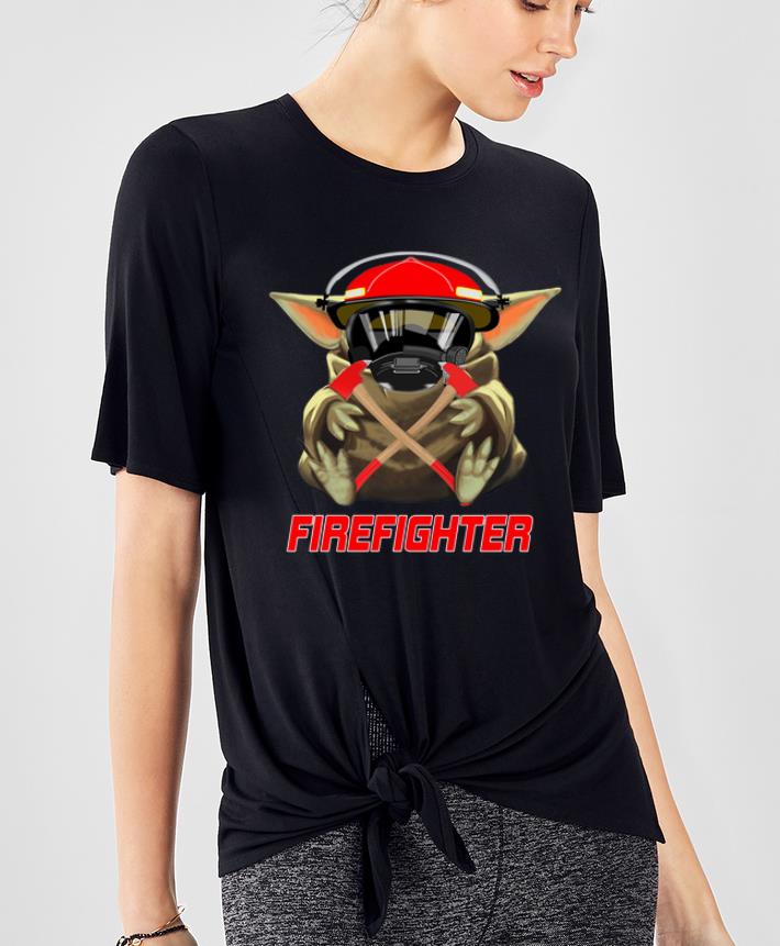 Top Baby Yoda Firefighter shirt 4 - Top Baby Yoda Firefighter shirt