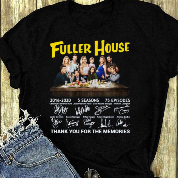 Top Fuller House thank you for the memories signature shirt 4 - Top Fuller House thank you for the memories signature shirt