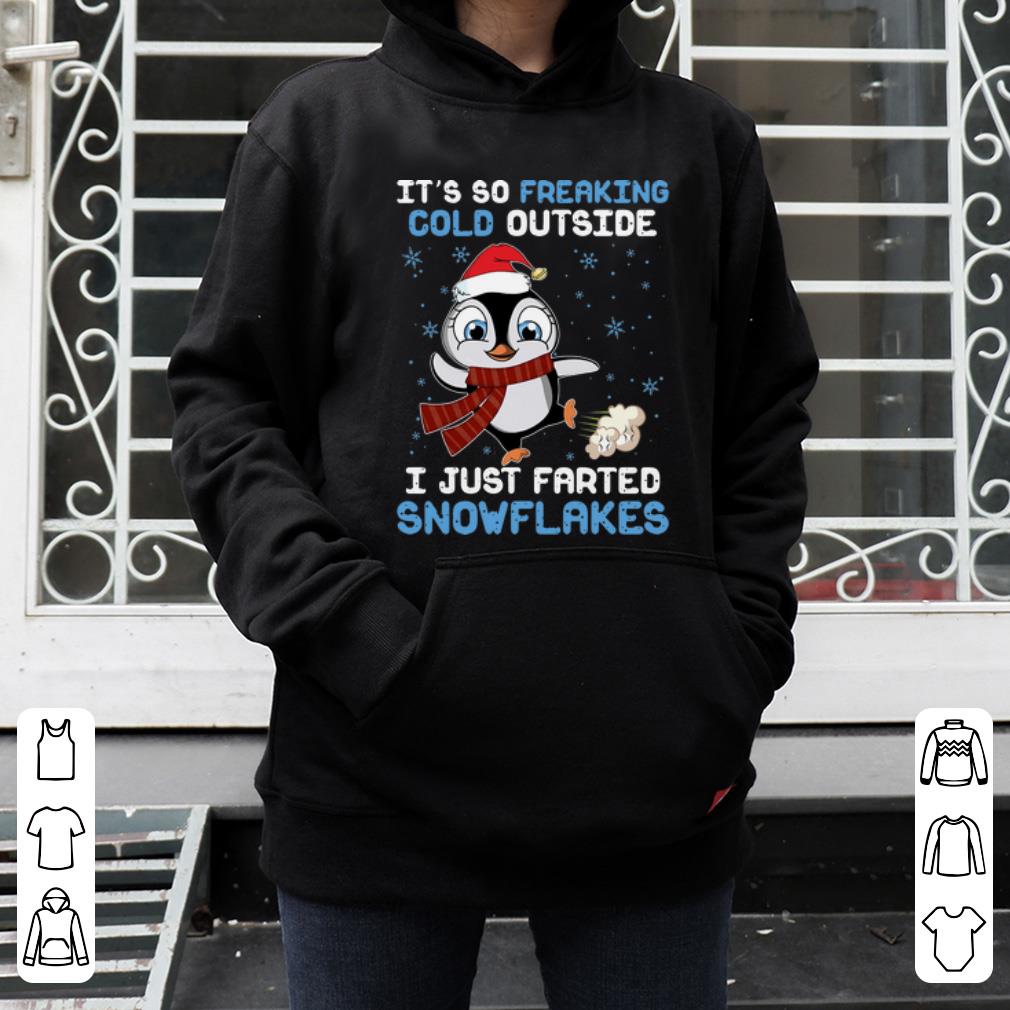 Top Penguin It s So Freaking Cold Outside Snowflakes Christmas shirt 4 - Top Penguin It’s So Freaking Cold Outside Snowflakes Christmas shirt