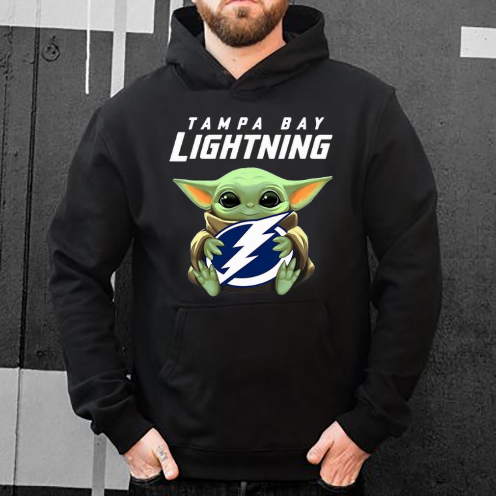 Top Star Wars Baby Yoda Hug NHL Tampa Bay Lightning shirt 4 - Top Star Wars Baby Yoda Hug NHL Tampa Bay Lightning shirt
