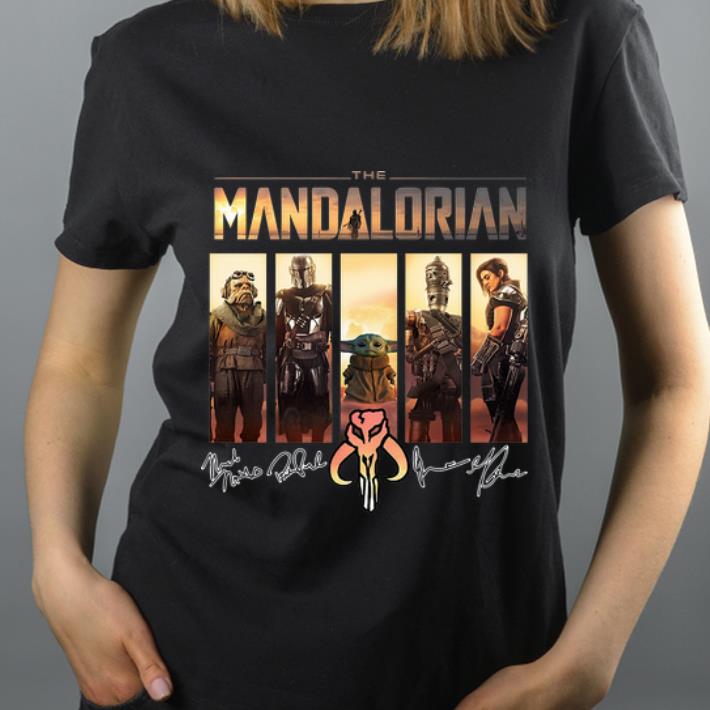 Top The Mandalorian Baby Yoda Characters Signatures shirt 4 - Top The Mandalorian Baby Yoda Characters Signatures shirt