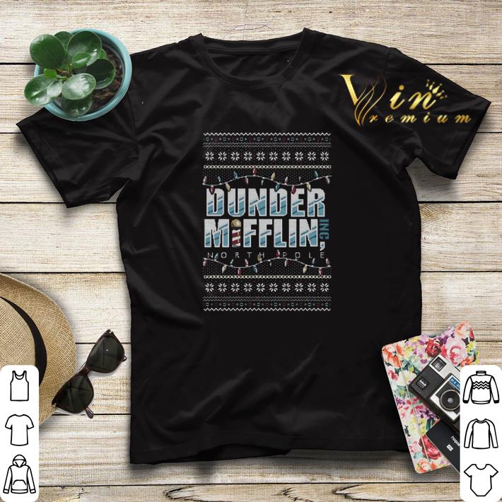 Ugly Christmas Dunder Mifflin Inc north pole sweater 4 - Ugly Christmas Dunder Mifflin Inc north pole sweater