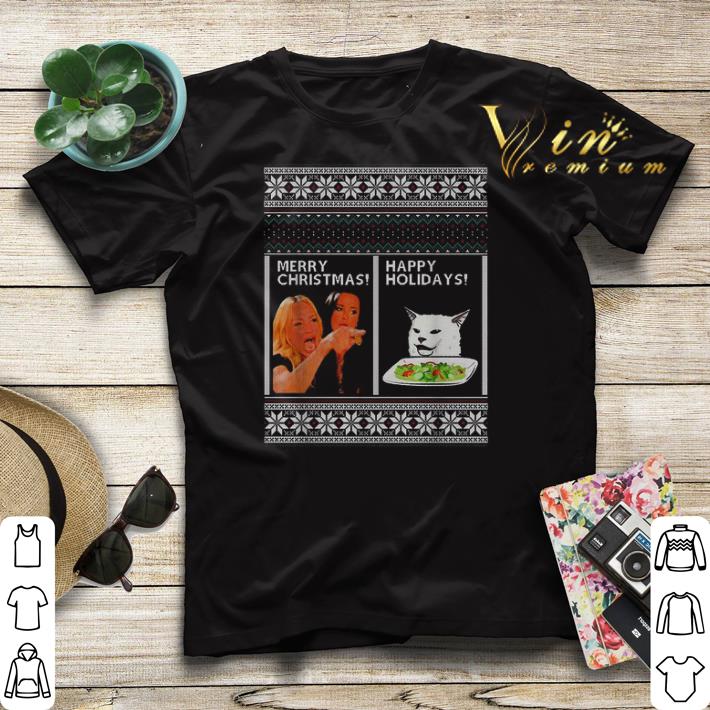 Ugly Merry Christmas Woman yelling at cat happy holiday sweater Ugly Merry Christmas Woman yelling at cat happy holiday sweater 4 - Ugly Merry Christmas Woman yelling at cat happy holiday sweater