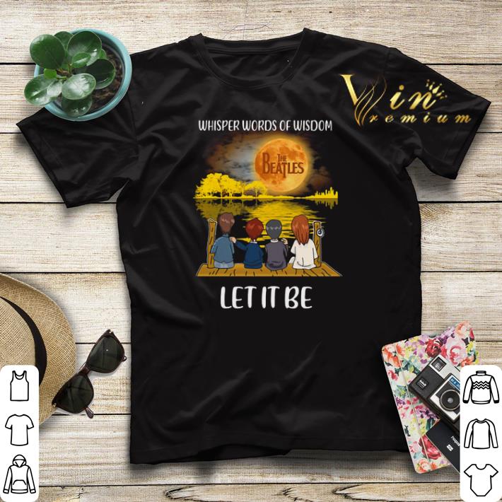 Whisper words of Wisdom The Beatles Let it be moon guitar lake shirt sweater 4 - Whisper words of Wisdom The Beatles Let it be moon guitar lake shirt sweater