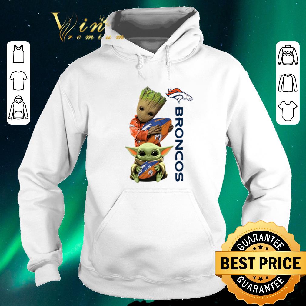 Awesome Baby Groot And Baby Yoda Hug Denver Broncos Star Wars shirt sweater 4 - Awesome Baby Groot And Baby Yoda Hug Denver Broncos Star Wars shirt sweater