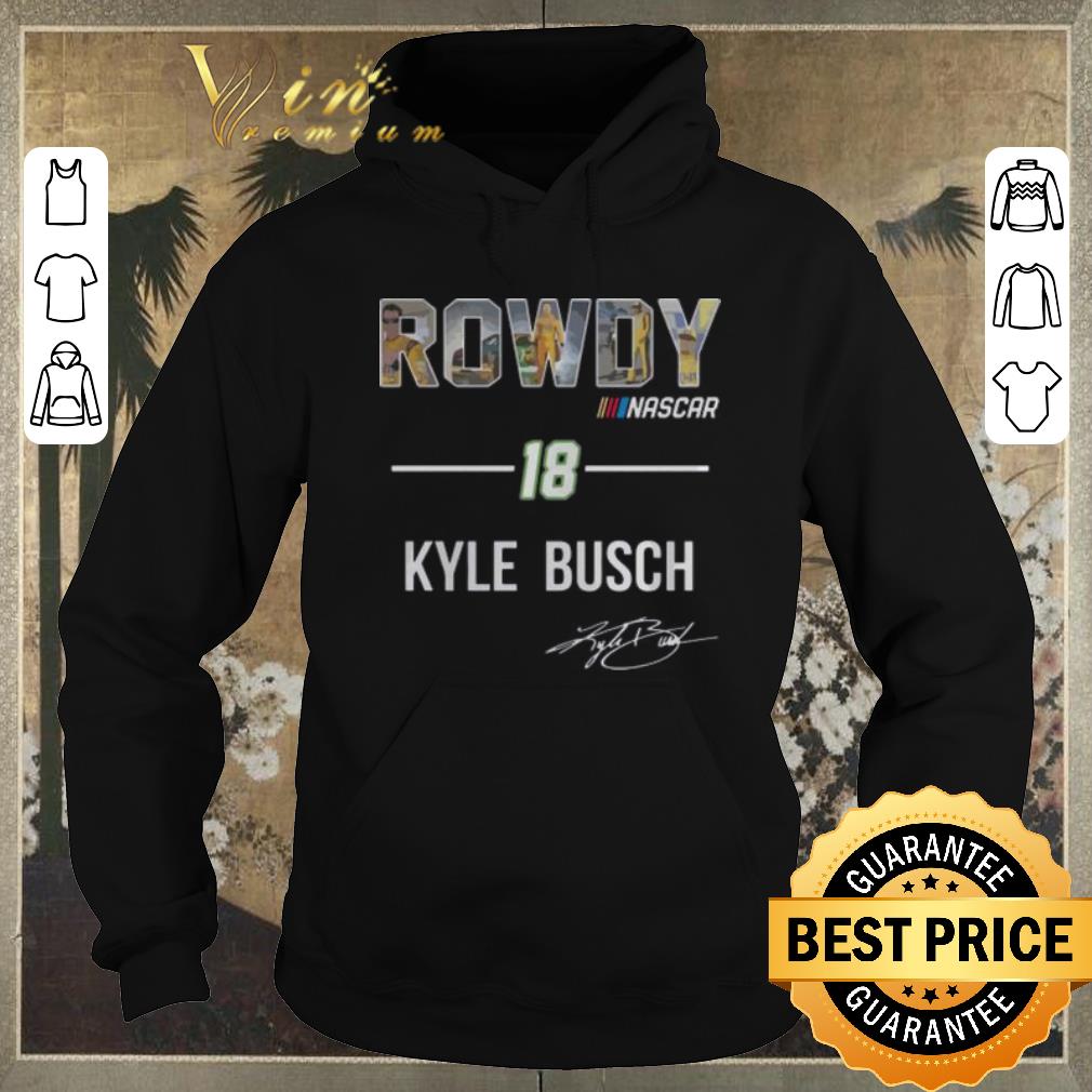 Awesome Rowdy Nascar 18 Kyle Busch signature autographed shirt sweater 4 - Awesome Rowdy Nascar 18 Kyle Busch signature autographed shirt sweater