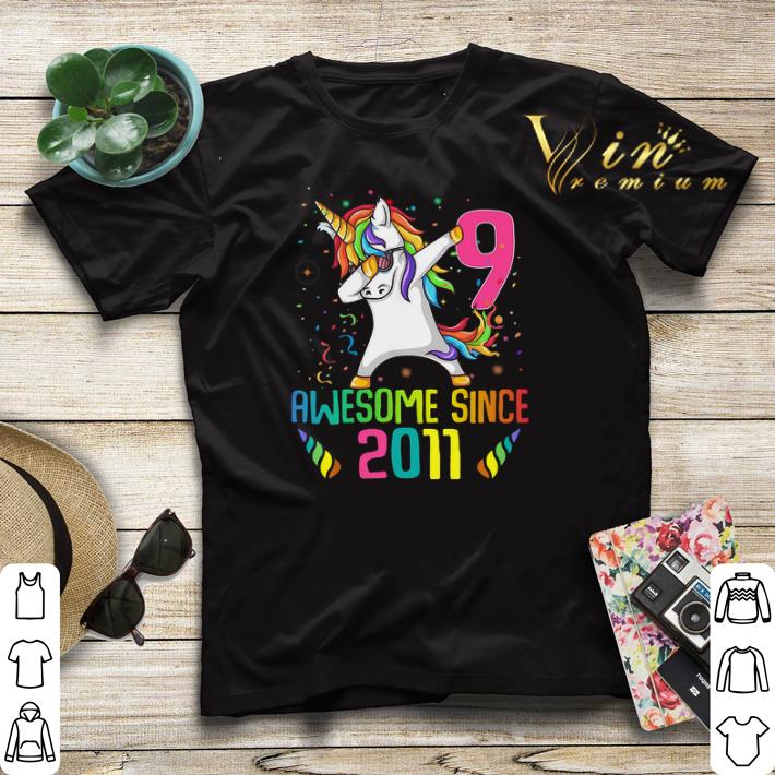 Awesome Since 2011 9 Years Old 9th Birthday Unicorn Dabbing shirt sweater Awesome Since 2011 9 Years Old 9th Birthday Unicorn Dabbing shirt sweater 4 - Awesome Since 2011 9 Years Old 9th Birthday Unicorn Dabbing shirt sweater