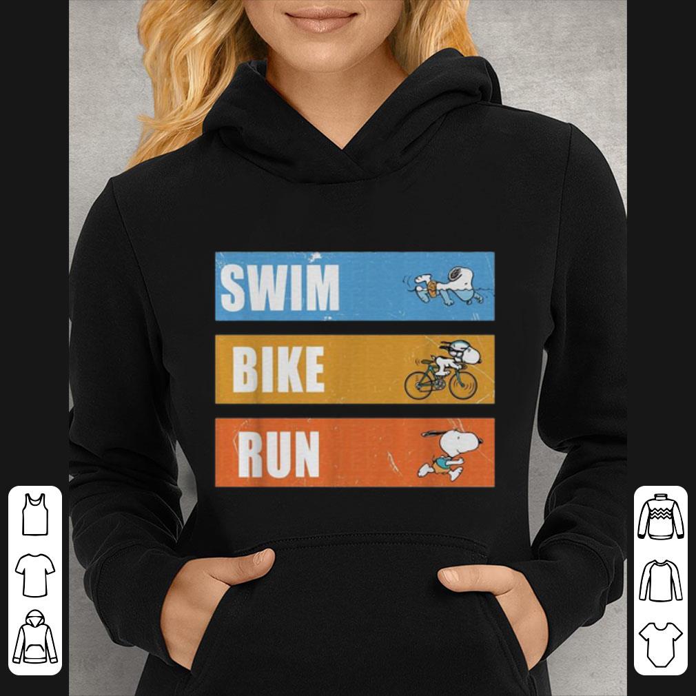 Awesome Snoopy Swim Bike Run shirt 4 - Awesome Snoopy Swim Bike Run shirt