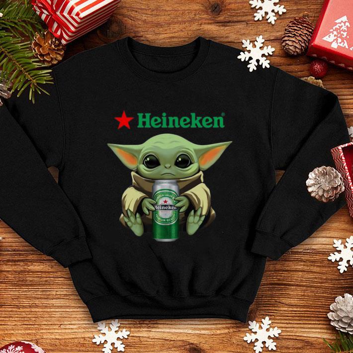 Baby Yoda hug Heineken Star Wars Mandalorian shirt 4 - Baby Yoda hug Heineken Star Wars Mandalorian shirt