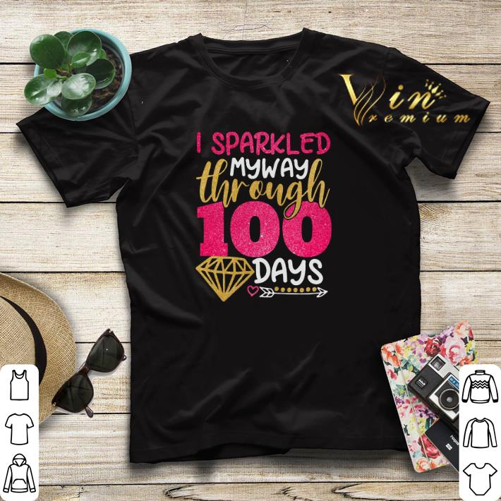 Glitter I sparkled my way through 100 days shirt sweater 4 - Glitter I sparkled my way through 100 days shirt sweater