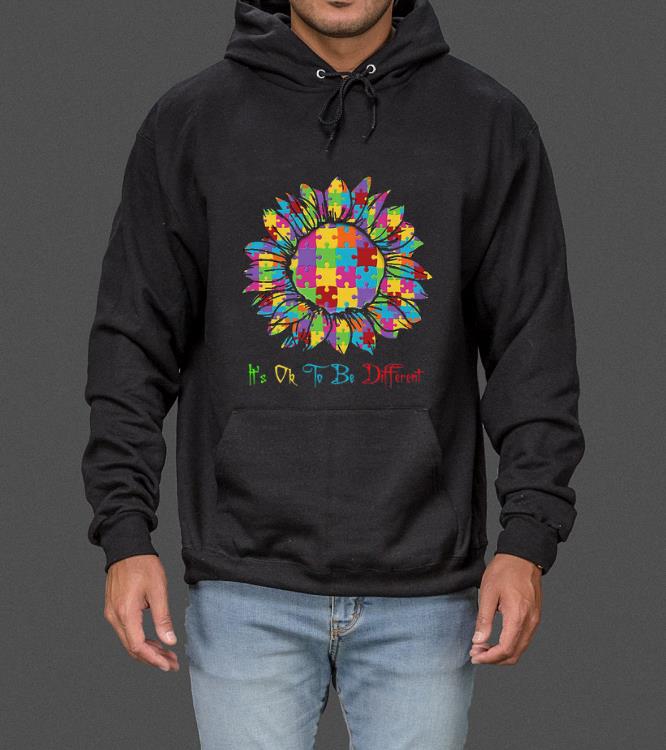 Great Autism Sunflower It s Ok To Be Different shirt 4 - Great Autism Sunflower It’s Ok To Be Different shirt