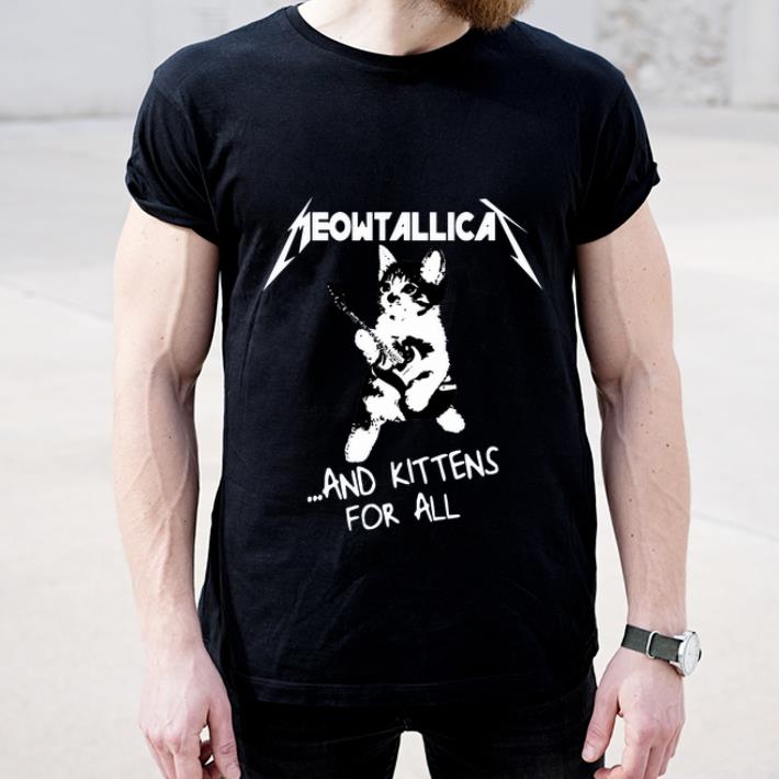 Great Cat Meowtallica and kittens for all shirt 4 - Great Cat Meowtallica and kittens for all shirt
