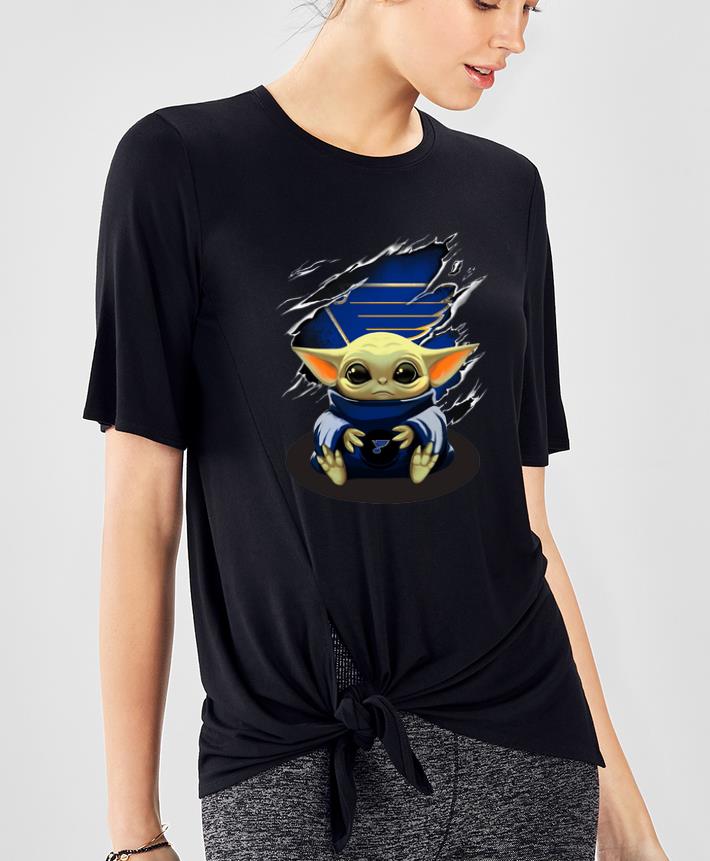 Great Star Wars Baby Yoda Blood Inside St Louis Blues shirt 4 - Great Star Wars Baby Yoda Blood Inside St. Louis Blues shirt