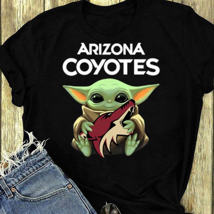 Great Star Wars Baby Yoda Hug Arizona Coyotes NHL shirt 4 - Great Star Wars Baby Yoda Hug Arizona Coyotes NHL shirt