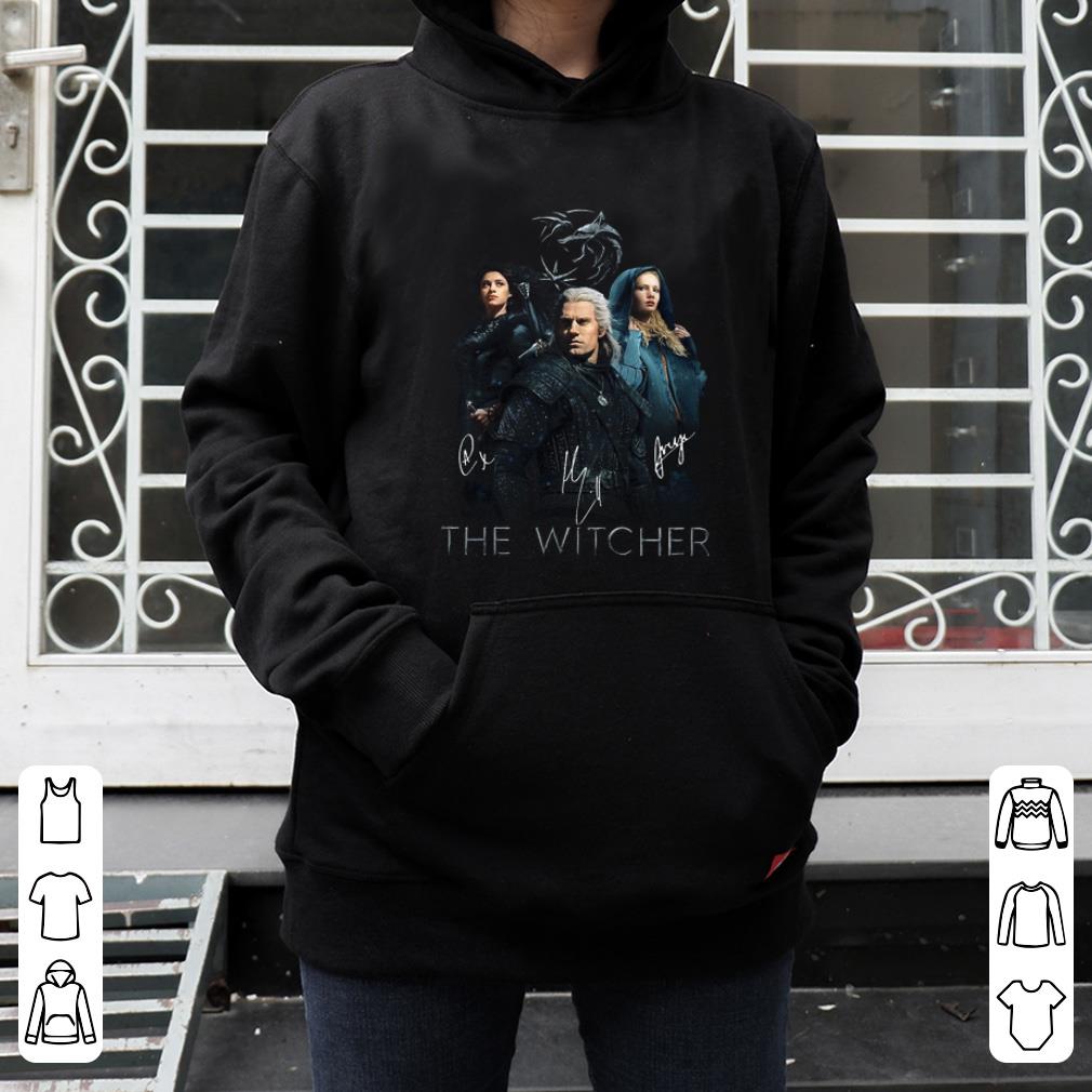 Great The Witcher Wild Hunt characters signatures shirt 4 - Great The Witcher Wild Hunt characters signatures shirt