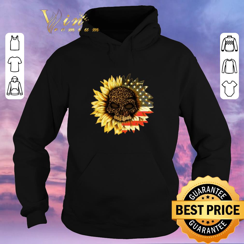 Hot American flag USA Sunflower Skull leopard shirt sweater 4 - Hot American flag USA Sunflower Skull leopard shirt sweater