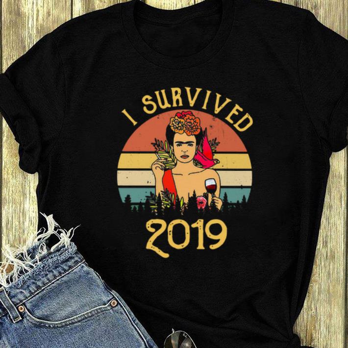 Hot Frida Kahlo Artist I survived 2019 shirt 4 - Hot Frida Kahlo Artist I survived 2019 shirt