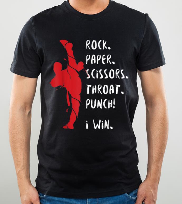 Hot Karate MMA Rock Paper Scissors Throat Punch I Win shirt 4 - Hot Karate MMA Rock Paper Scissors Throat Punch I Win shirt
