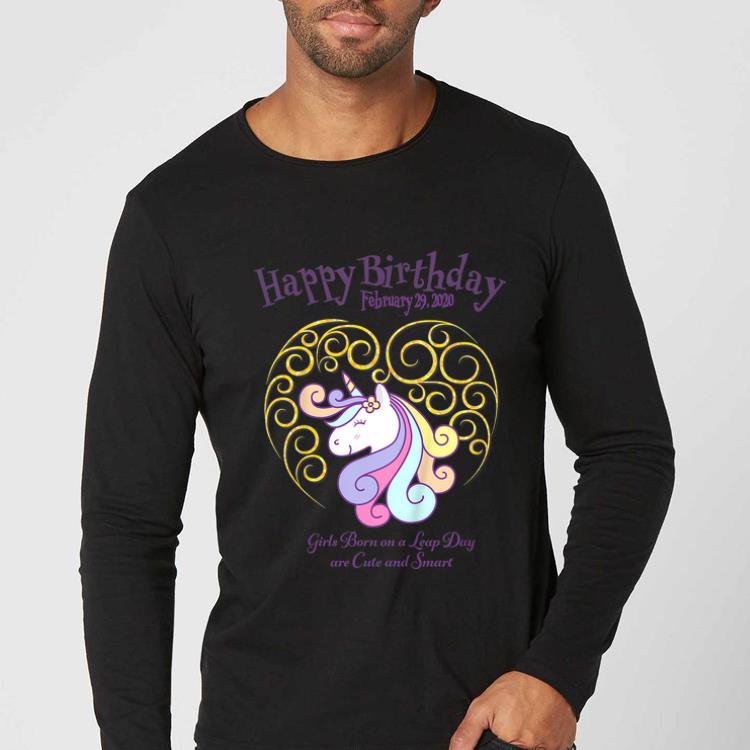 Hot Leap Day Unicorn Girls Born On A Leap Day Are Cute And Smart shirt 4 - Hot Leap Day Unicorn Girls Born On A Leap Day Are Cute And Smart shirt