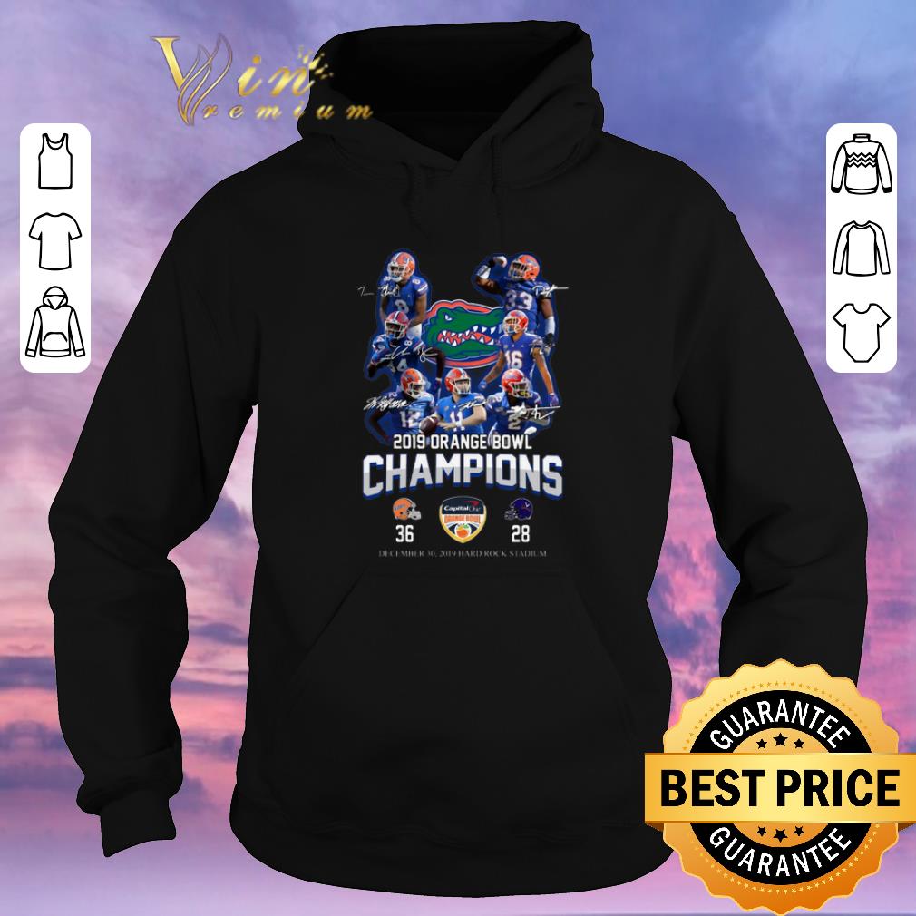 Hot all autographed Florida Gators 2019 Orange Bowl Champions shirt sweater 4 - Hot all autographed Florida Gators 2019 Orange Bowl Champions shirt sweater
