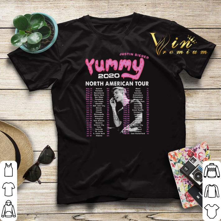 Justin Bieber Yummy 2020 North American Tour 45 cities shirt sweater 4 - Justin Bieber Yummy 2020 North American Tour 45 cities shirt sweater