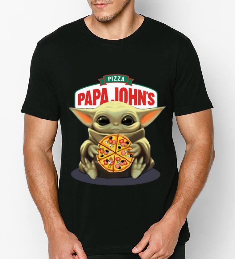 Nice Baby Yoda Hug Pizza Papa John s shirt 4 - Nice Baby Yoda Hug Pizza Papa John’s shirt