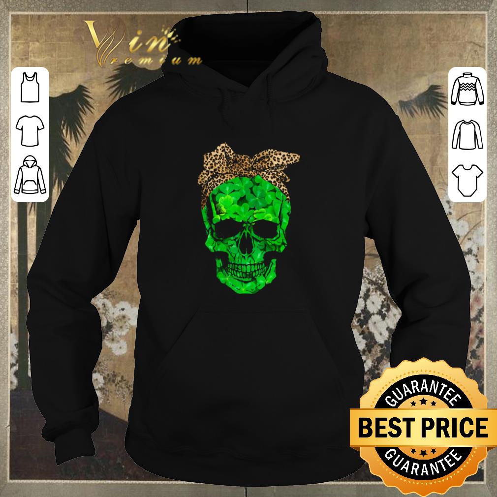 Nice Skull St Patrick s Day Leopard shirt sweater 4 - Nice Skull St. Patrick's Day Leopard shirt sweater