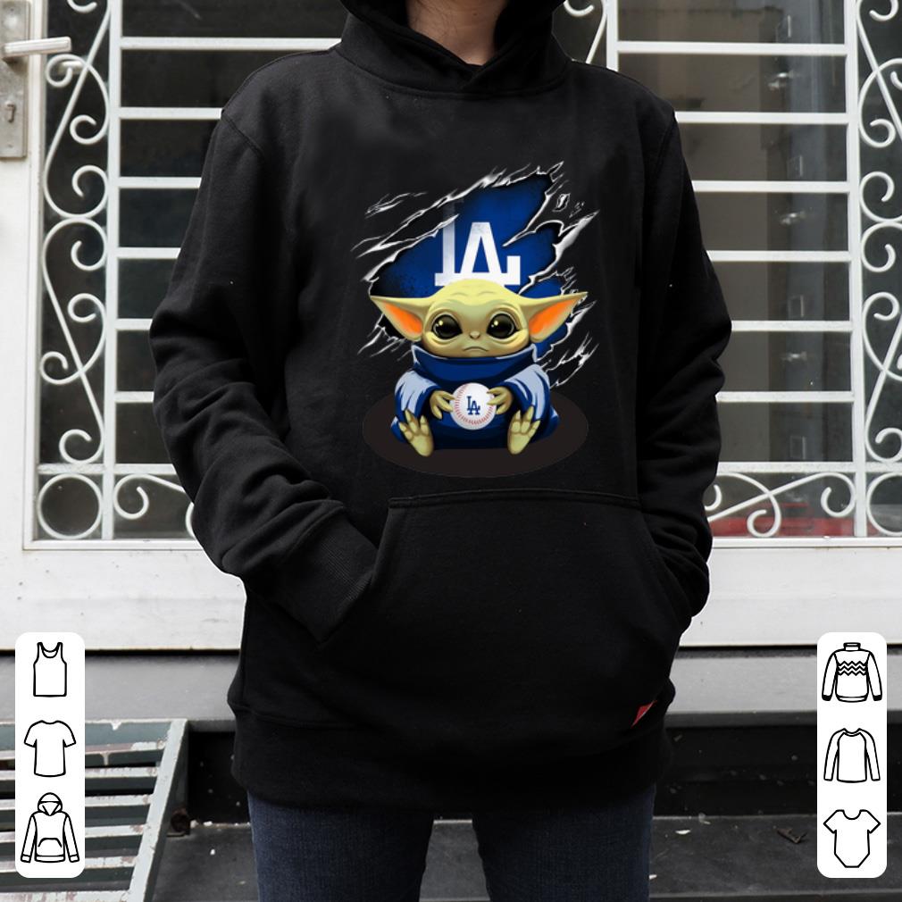 Nice Star Wars Baby Yoda Blood Inside Los Angeles Dodgers shirt 4 - Nice Star Wars Baby Yoda Blood Inside Los Angeles Dodgers shirt