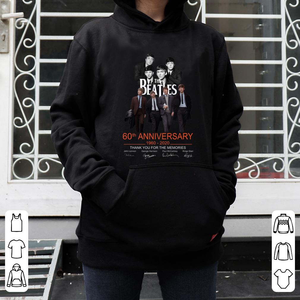 Nice The Beatles 60th anniversary 1960 2020 thank you for the memorie shirt 4 - Nice The Beatles 60th anniversary 1960-2020 thank you for the memorie shirt