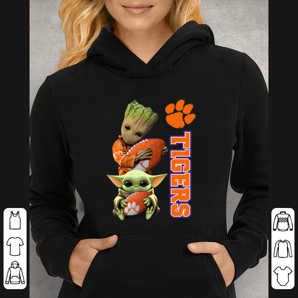 Official Baby Groot And Baby Yoda Hug Clemson Tigers shirt 4 - Official Baby Groot And Baby Yoda Hug Clemson Tigers shirt