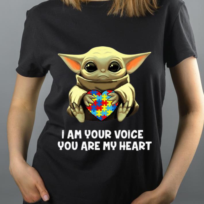 Official Baby Yoda Hug Autism Heart I Am Voice You Are My Heart shirt 4 - Official Baby Yoda Hug Autism Heart I Am Voice You Are My Heart shirt
