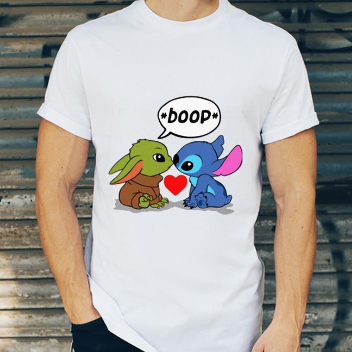 Official Baby Yoda Kiss Baby Stitch Boop shirt 4 - Official Baby Yoda Kiss Baby Stitch Boop shirt