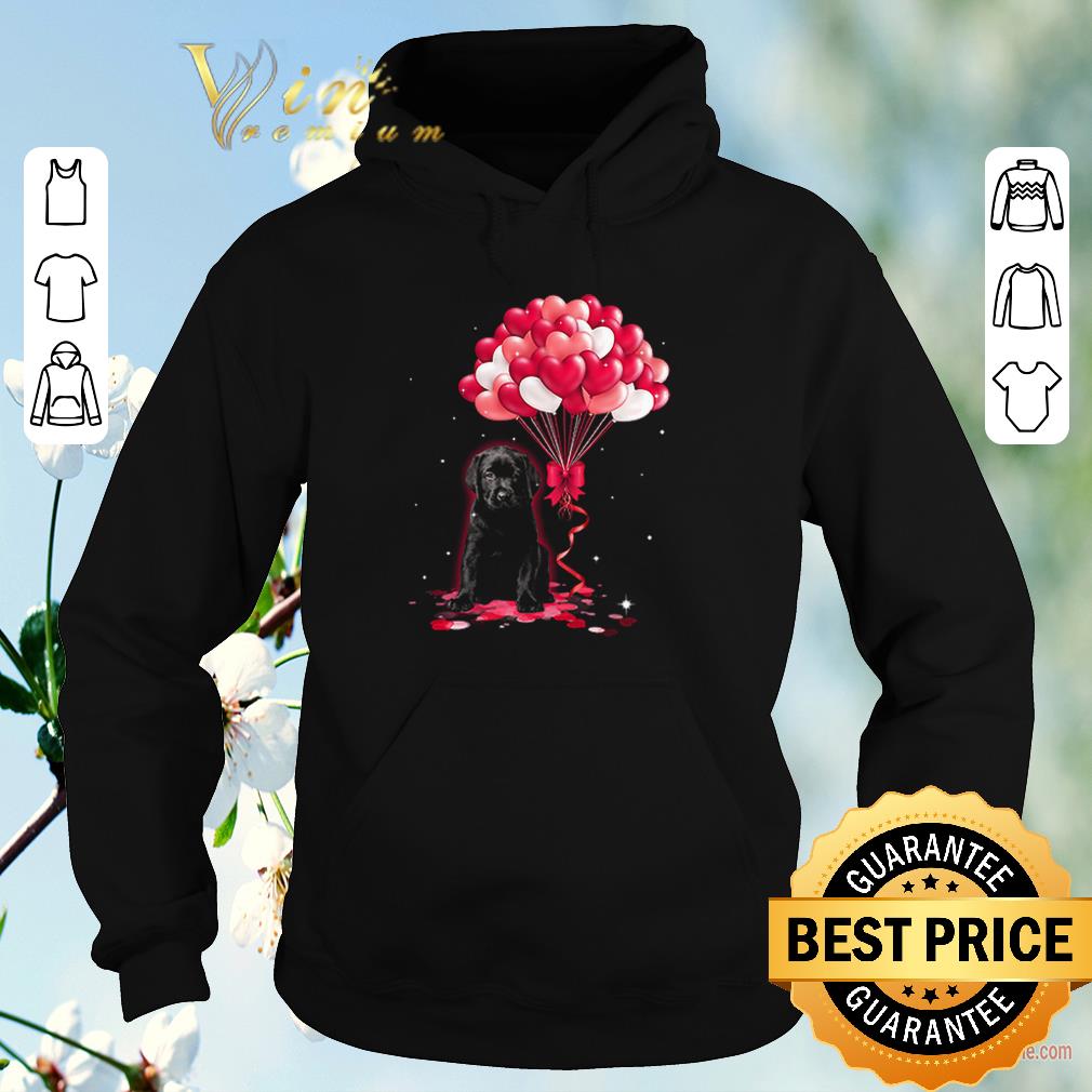 Official Black Labrador dog Love Balloons heart shirt sweater 4 - Official Black Labrador dog Love Balloons heart shirt sweater