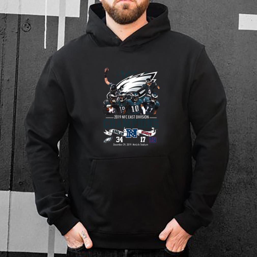 Official Philadelphia Eagles 2019 Nfc East Division Champions Eagles Vs Giants shirt 4 - Official Philadelphia Eagles 2019 Nfc East Division Champions Eagles Vs Giants shirt