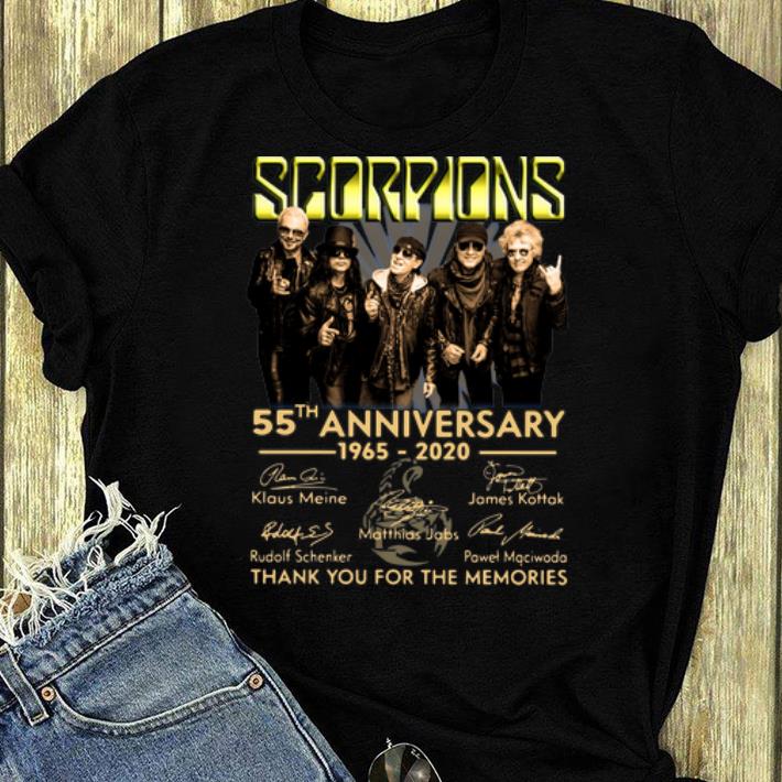 Official Scorpions 55th Anniversary Signatures Thank You For The Memories shirt 4 - Official Scorpions 55th Anniversary Signatures Thank You For The Memories shirt