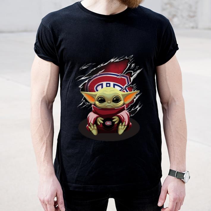 Official Star Wars Baby Yoda Blood Inside Montreal Canadiens shirt 4 - Official Star Wars Baby Yoda Blood Inside Montreal Canadiens shirt