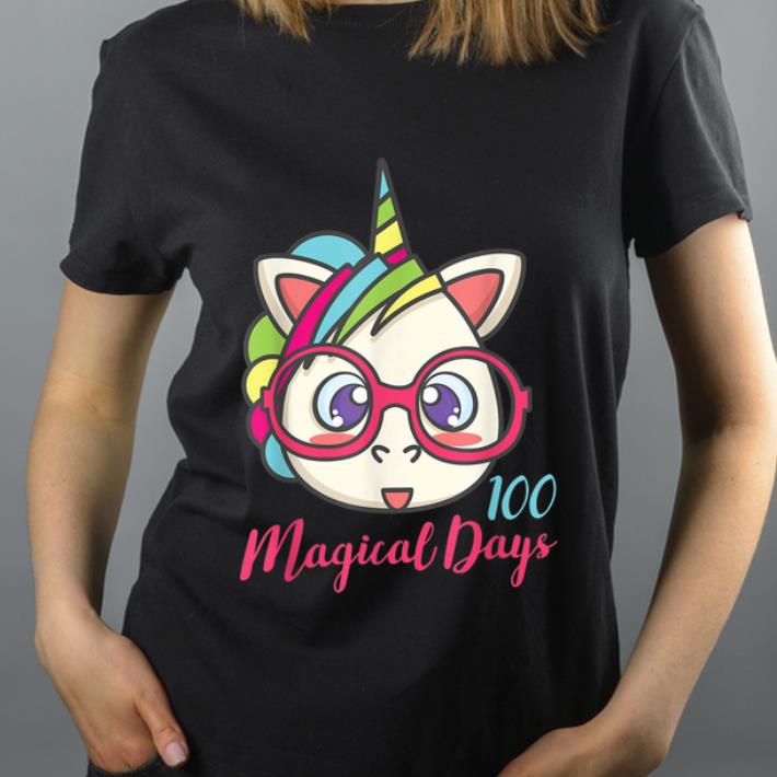 Official Unicorn 100 Magical Days Of School shirt 4 - Official Unicorn 100 Magical Days Of School shirt