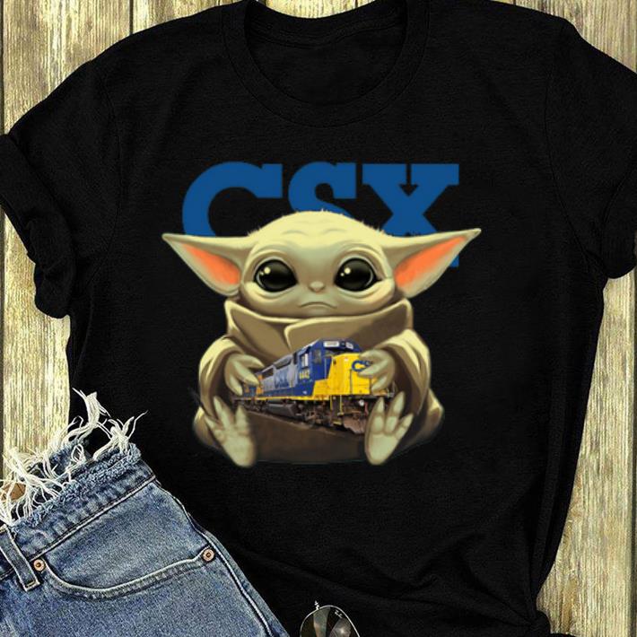 Premium Baby Yoda Hug CSX Corporation shirt 4 - Premium Baby Yoda Hug CSX Corporation shirt