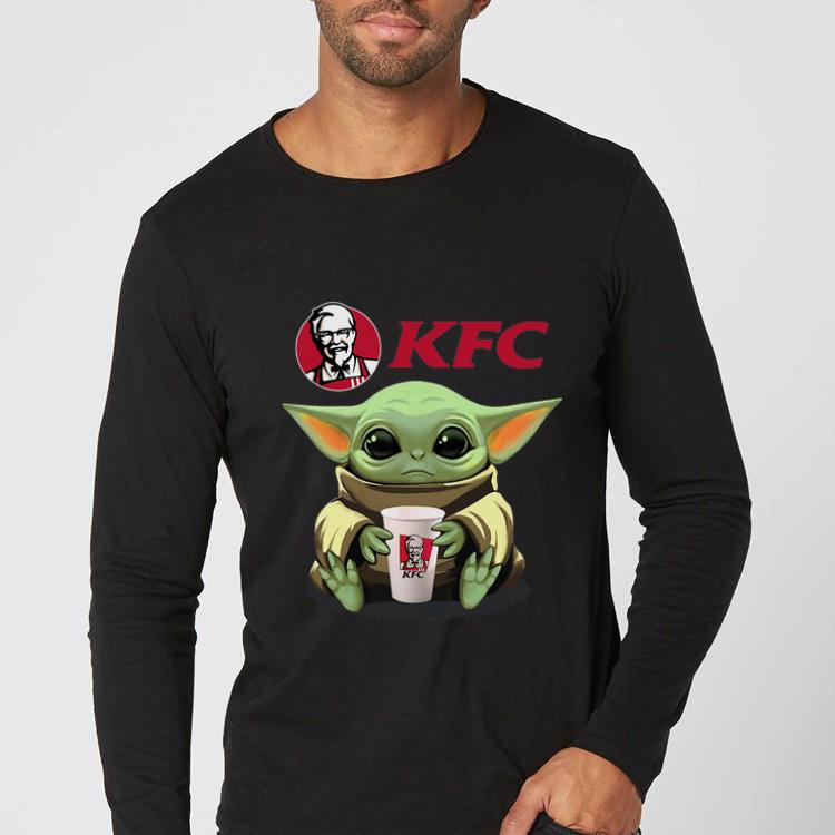 Premium Baby Yoda Hug KFC shirt 4 - Premium Baby Yoda Hug KFC shirt
