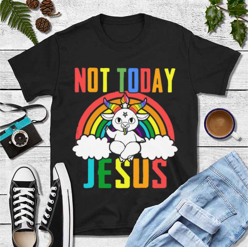 Premium Not Today Jesus Unicorn shirt 4 - Premium Not Today Jesus Unicorn shirt