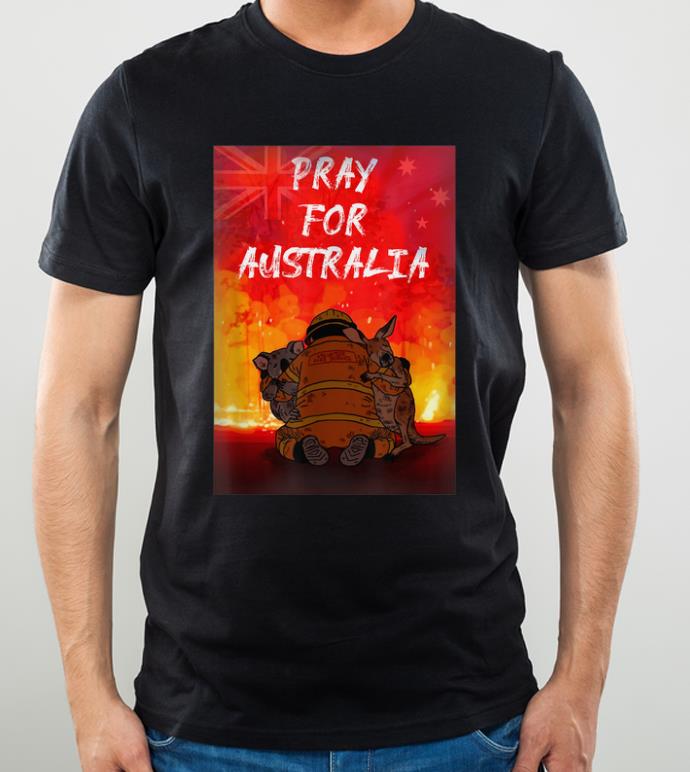 Premium Pray For Australia Firefighter Koala And Kangaroo shirt 4 - Premium Pray For Australia Firefighter Koala And Kangaroo shirt