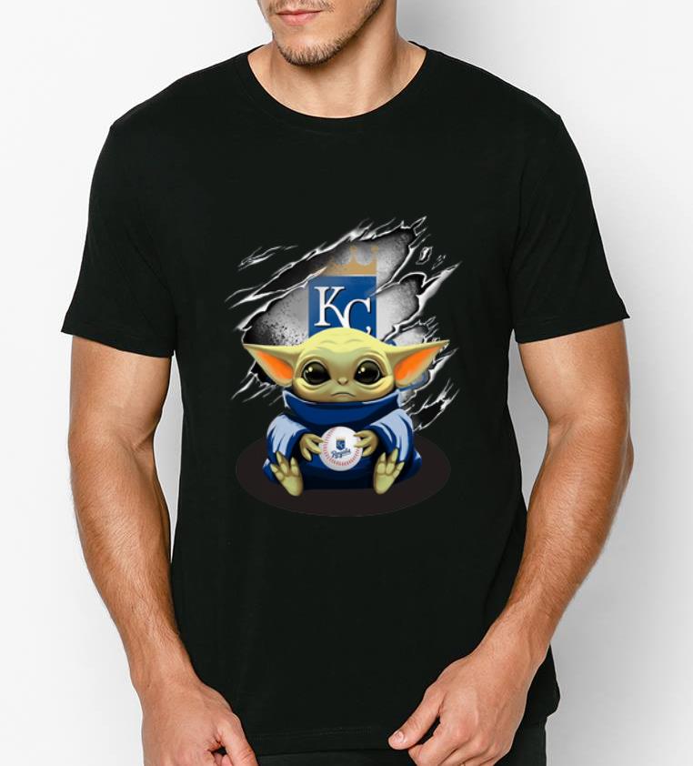 Premium Star Wars Baby Yoda Blood Inside Kansas City Royals shirt 4 - Premium Star Wars Baby Yoda Blood Inside Kansas City Royals shirt