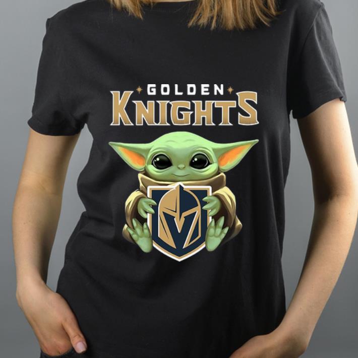Premium Star Wars Baby Yoda Hug NHL Golden Knights shirt 4 - Premium Star Wars Baby Yoda Hug NHL Golden Knights shirt